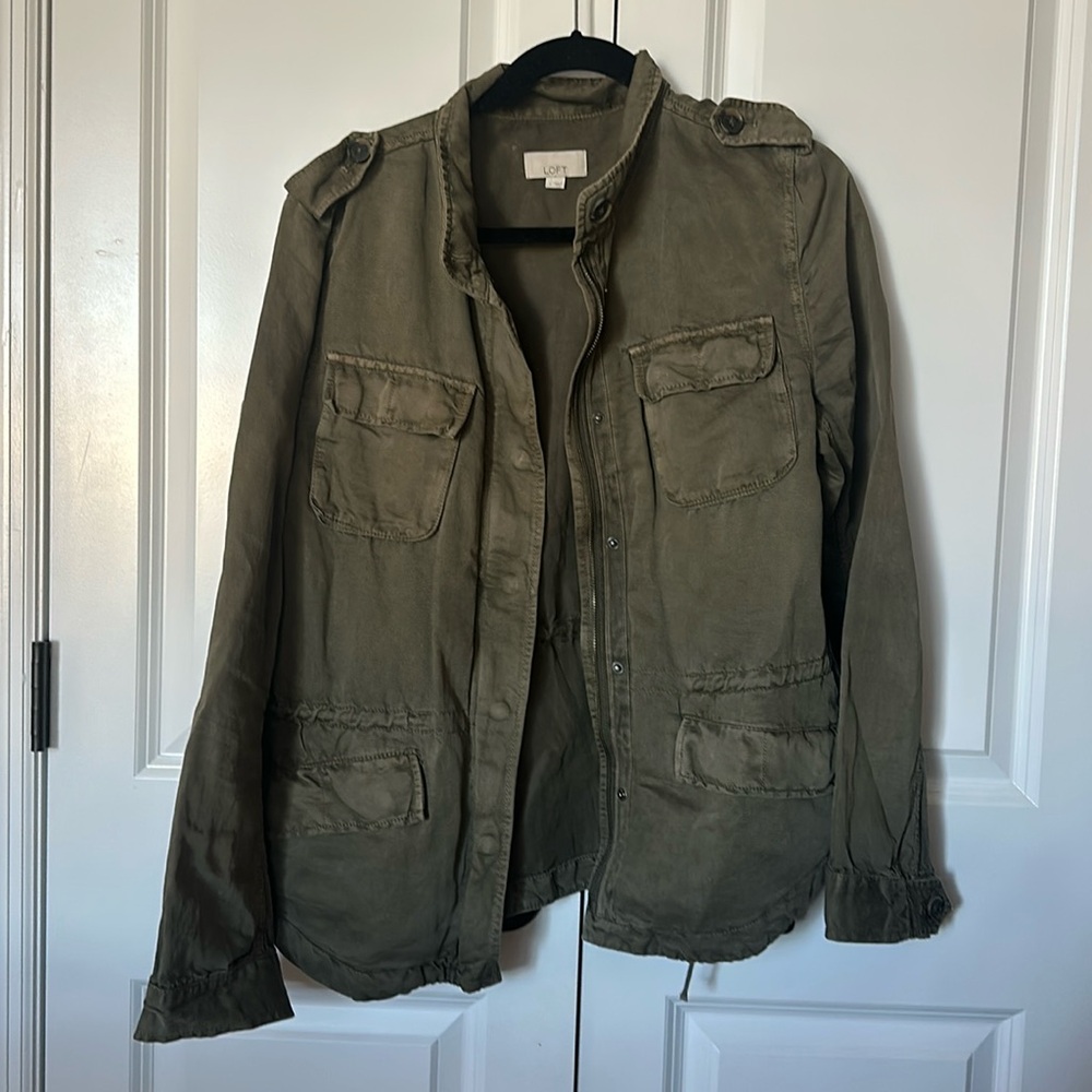 Ann Taylor Loft Light Utility Jacket